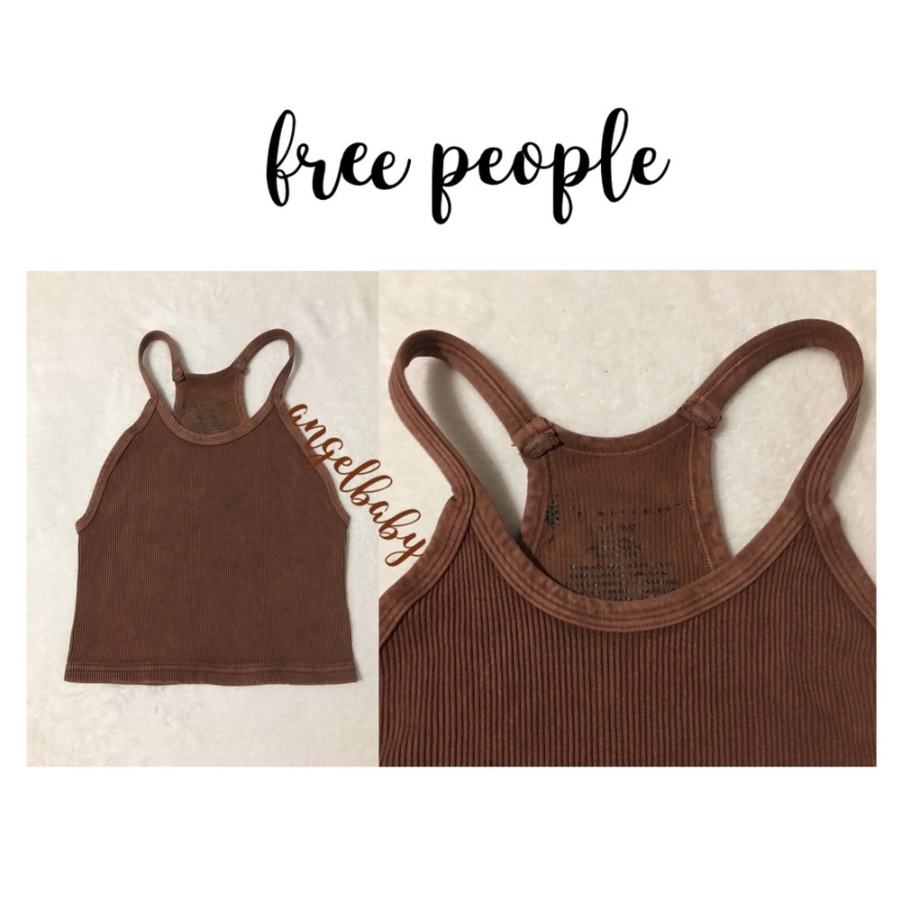 Free People Happiness Runs Crop in Chocolate! - Picture 7 of 12